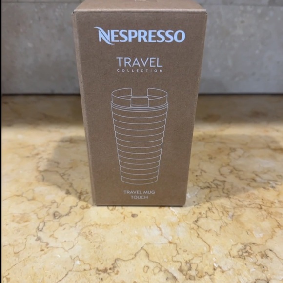 Nespresso Travel Mug - Silver with Black Lid new - Picture 3 of 7